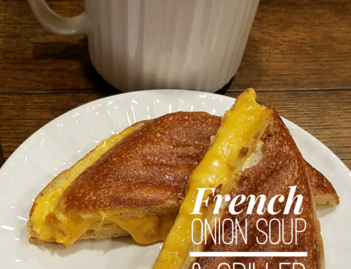French Onion Soup and Grilled Cheese Panini